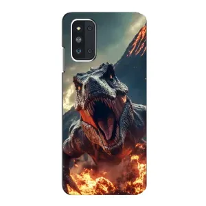 Чохол з картинкою 'Хижаки' для Samsung Galaxy F52 5G (E526) (Вогняний динозавр)
