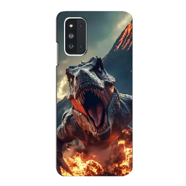 Чехол с принтом «Огненный динозавр» для Samsung Galaxy F52 5G (E526)
