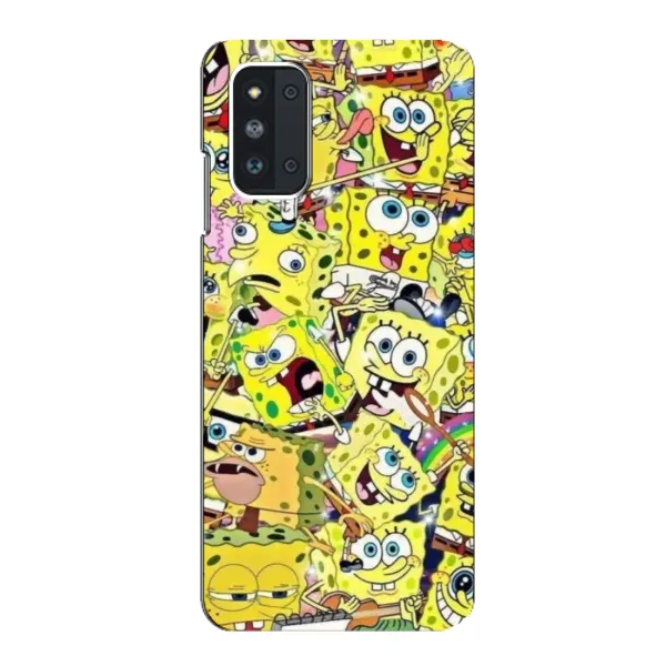 Чохол з принтом «Емоції Спан Боба» для Samsung Galaxy F52 5G (E526)
