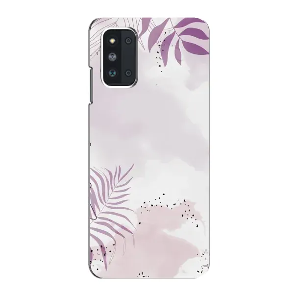 Чехол с принтом «Фиолетовые листья» для Samsung Galaxy F52 5G (E526)