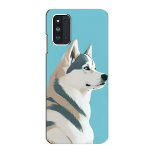 Чохол з Хаскі Samsung Galaxy F52 5G (E526) - (AlphaPrint) (Хаскі арт)