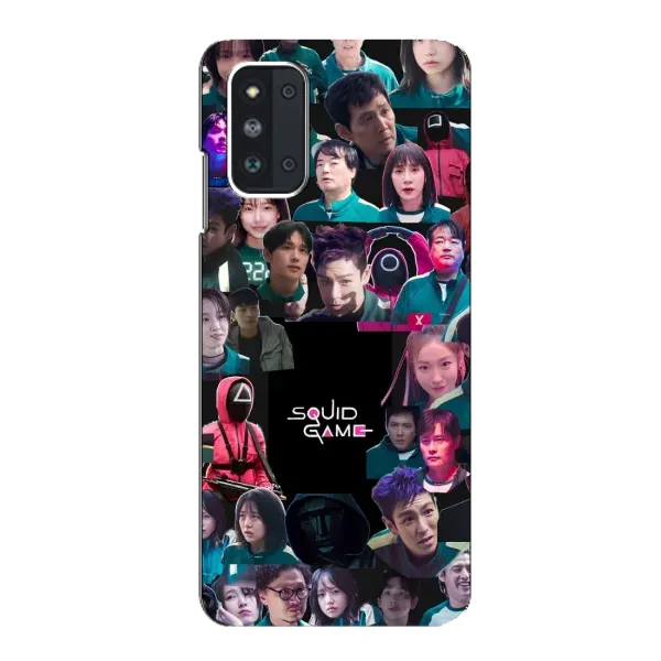 Чехол с принтом «Коллаж Игра кальмара» для Samsung Galaxy F52 5G (E526) Чехол с принтом «Коллаж Игра кальмара» для Samsung Galaxy F52 5G (E526)