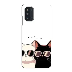 Чохол з малюнком кіт на Samsung Galaxy F52 5G (E526) (Коти в окулярах)