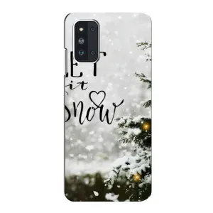 Новорічні, Святкові Чохли для Samsung Galaxy F52 5G (E526) - 2024 год (Let it snow)