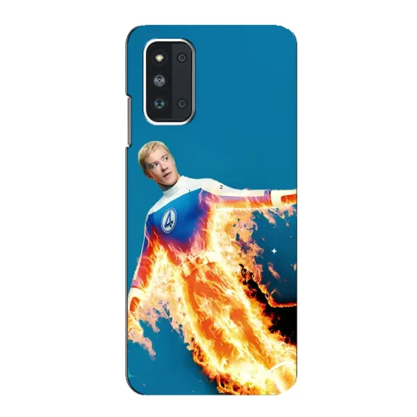 Чехол с принтом «Человек-факел в огне» для Samsung Galaxy F52 5G (E526)