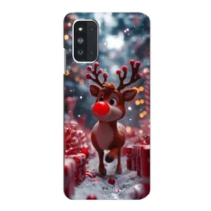 Яскравий чохол для Samsung Galaxy F52 5G (E526) з Зимові Оленята (Олень серед подарунків)