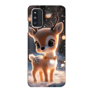 Яскравий чохол для Samsung Galaxy F52 5G (E526) з Зимові Оленята (Оленятко)