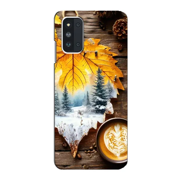 Чехол с принтом «Осенне-зимний кофе» для Samsung Galaxy F52 5G (E526)