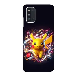 Чохол з Пікачу на Samsung Galaxy F52 5G (E526) (Пікачу з м'ячем)
