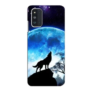Захисні чохли для Самсунг Ф52 (AlphaPrint) (ХІТ продаж) ВОВК (Вовк на місяць)