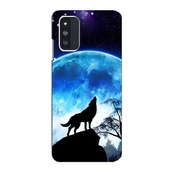 Чехол с принтом «Волк на луну» для Samsung Galaxy F52 5G (E526) Чехол с принтом «Волк на луну» для Samsung Galaxy F52 5G (E526)