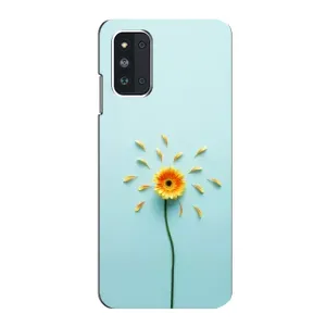 Чохли з квітами для Samsung Galaxy F52 5G (E526) (VPrint) (Жовта квітка)