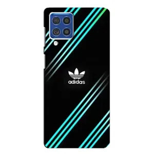 Чехлы Адидас для Samsung Galaxy F62 (AlphaPrint) (Адидас с полосами)