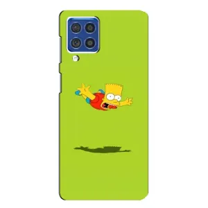 Чехол с Симпсонами для Samsung Galaxy F62 (VPrint) (Барт Симпсон)