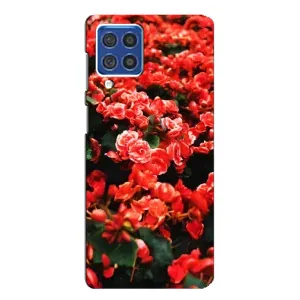 Чохли з квітами для Samsung Galaxy F62 (VPrint) (Квіти червоні)
