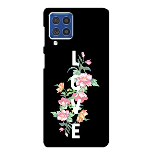 Чехол с принтом «Цветы LOVE» для Samsung Galaxy F62