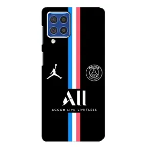 Чехлы PSG для Samsung Galaxy F62 (AlphaPrint) (футболка ПСЖ)