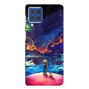 Космічні Чохли для Самсунг Ф62 (VPrint) (Вид Галактики)