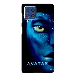 Чехлы с фильма АВАТАР для Samsung Galaxy F62 (AlphaPrint) (глаз Аватара)
