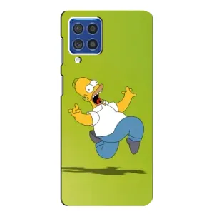 Чехол с Симпсонами для Samsung Galaxy F62 (VPrint) (Гомер Симпсон)