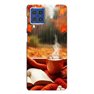 Чохол з унікальним дизайном 'Осінь з кавою' для Samsung Galaxy F62 (Кава і дощ)