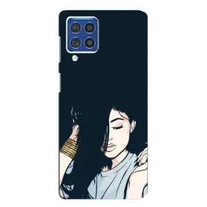 Чохол з друком для Samsung Galaxy F62 - (Мода) (AlphaPrint) (Гарна дівчина)