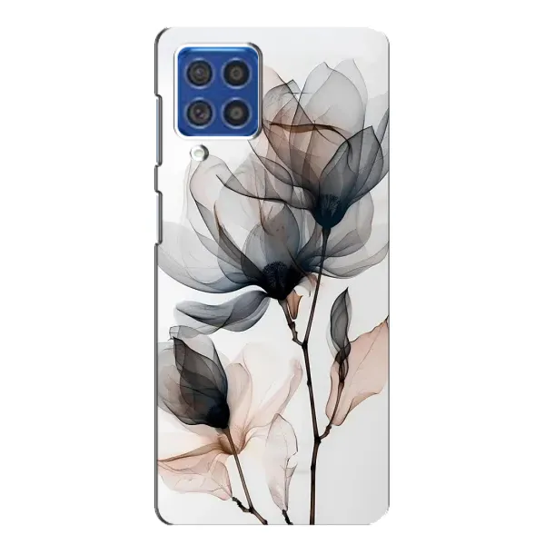 Чехол с принтом «Цветы на белом» для Samsung Galaxy F62 Чехол с принтом «Цветы на белом» для Samsung Galaxy F62