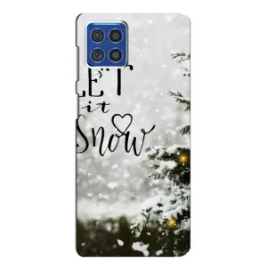 Новорічні, Святкові Чохли для Samsung Galaxy F62 - 2024 год (Let it snow)