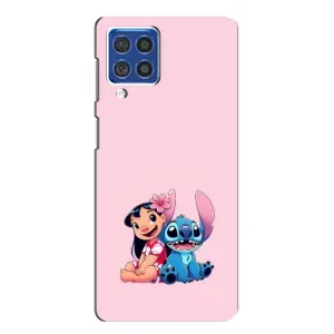 Чехол с принтом Стич на Samsung Galaxy F62 (Лило и Стич)