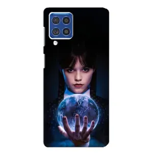 Чехол с дизайном Венздей 2 на Samsung Galaxy F62 (Магическая сфера Уэнздей)