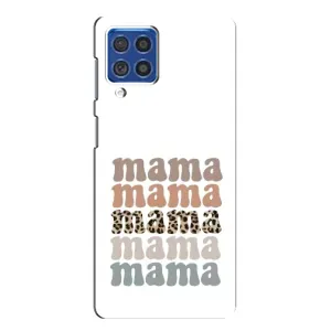 Чехлы для мамы на Samsung Galaxy F62 (Текстовый коллаж мама)