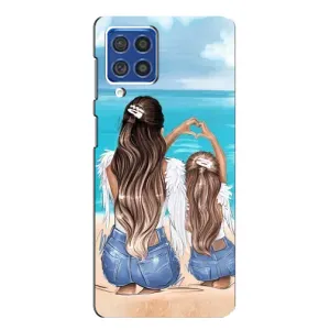 Чохол з друком для Samsung Galaxy F62 - (Мама з дитинкою) (AlphaPrint) (Мама з донькою)