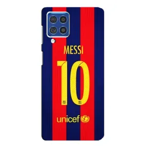 Чехлы Месси для Samsung Galaxy F62 (AlphaPrint) (Messi Barca 10)