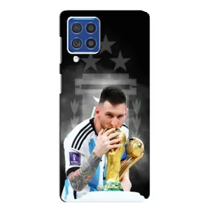 Чехлы для Samsung Galaxy F62 (Leo чемпион) (AlphaPrint) (Месси Чемпион)