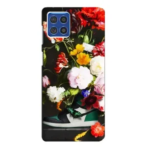 Бренднові Чохли для Samsung Galaxy F62 - (PREMIUMPrint) (Nike цветы)