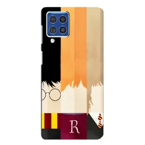 Чехлы с Гарри Поттером для Samsung Galaxy F62 (AlphaPrint) (обложка Гарри Поттера)
