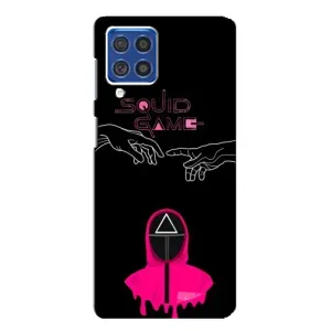 Чехол Гра в кальмара для Samsung Galaxy F62 (Минимализм Игра кальмара)