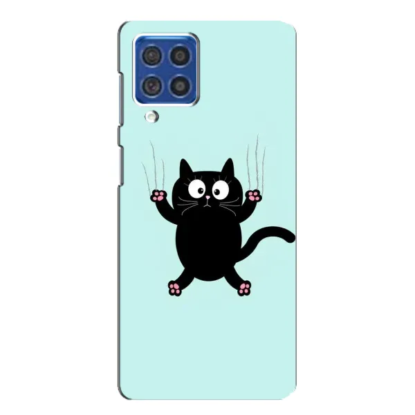Чехол с принтом «Падающий кот» для Samsung Galaxy F62 Чехол с принтом «Падающий кот» для Samsung Galaxy F62