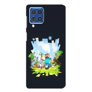 Чохол Майнкрафт на Samsung Galaxy F62 (AlphaPrint) Minecraft (персонажі Minecraft)