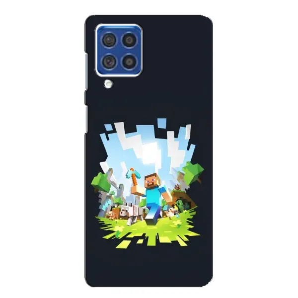 Чехол с принтом «персонажи Minecraft» для Samsung Galaxy F62 Чехол с принтом «персонажи Minecraft» для Samsung Galaxy F62