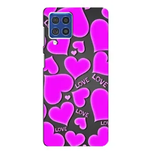 Чехлы для любимой на Самсунг Ф62 (VPrint) (Pink hearts)