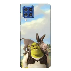 Чехол с мультфильмом Шрек на Samsung Galaxy F62 (Шрек и Осел)
