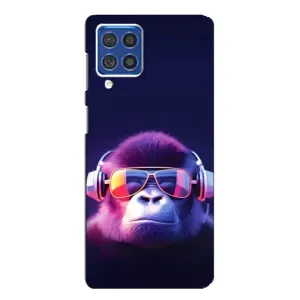 Чохол з Мавпами Samsung Galaxy F62 - (AlphaPrint) (Стильна мавпа)