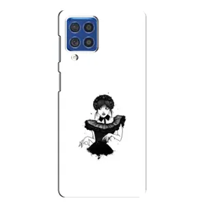 Чехлы Венсдей на Samsung Galaxy F62 Уэнсдей (AlphaPrint) (танец Уэнздей)