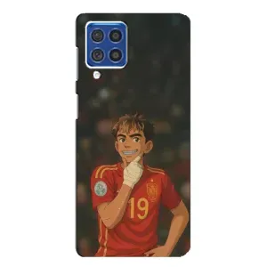 Чехол с футболистом Ламин Ямаль Samsung Galaxy F62 (Ямаль аниме)