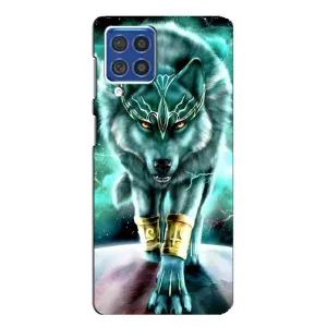 Защитные чехлы для Самсунг Ф62 (AlphaPrint) (ХИТ продаж) ВОЛК (Яркий волк)