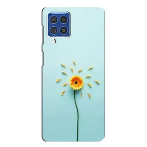 Чохли з квітами для Samsung Galaxy F62 (VPrint) (Жовта квітка)
