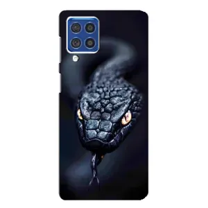 Чехол с картинкой «Хищники» для Samsung Galaxy F62 (Черная змея)