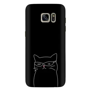 Чохол з малюнком кіт на Samsung Galaxy S7 Еdge / G935 (Байдужий кіт)