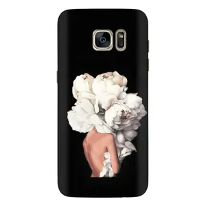 Чехлы (ART) Цветы на Samsung Galaxy S7 Еdge / G935 (VPrint) (Білі квіти)